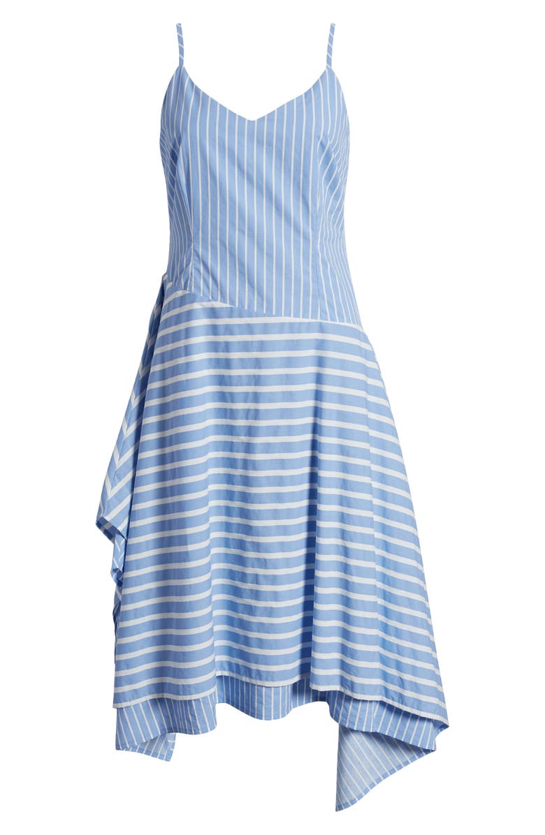 Du Paradis Stripe Sleeveless Midi Dress, Alternate, color,