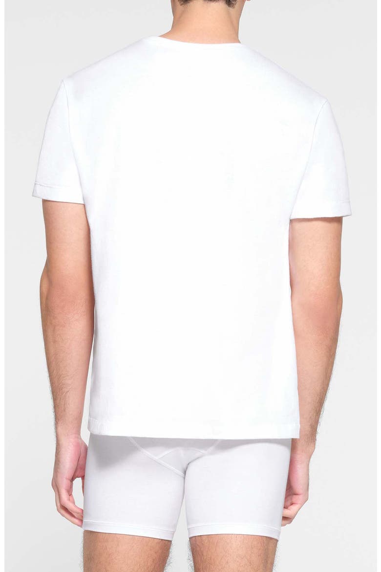 Classic Cotton Crewneck T-Shirt, Alternate, color, CHALK