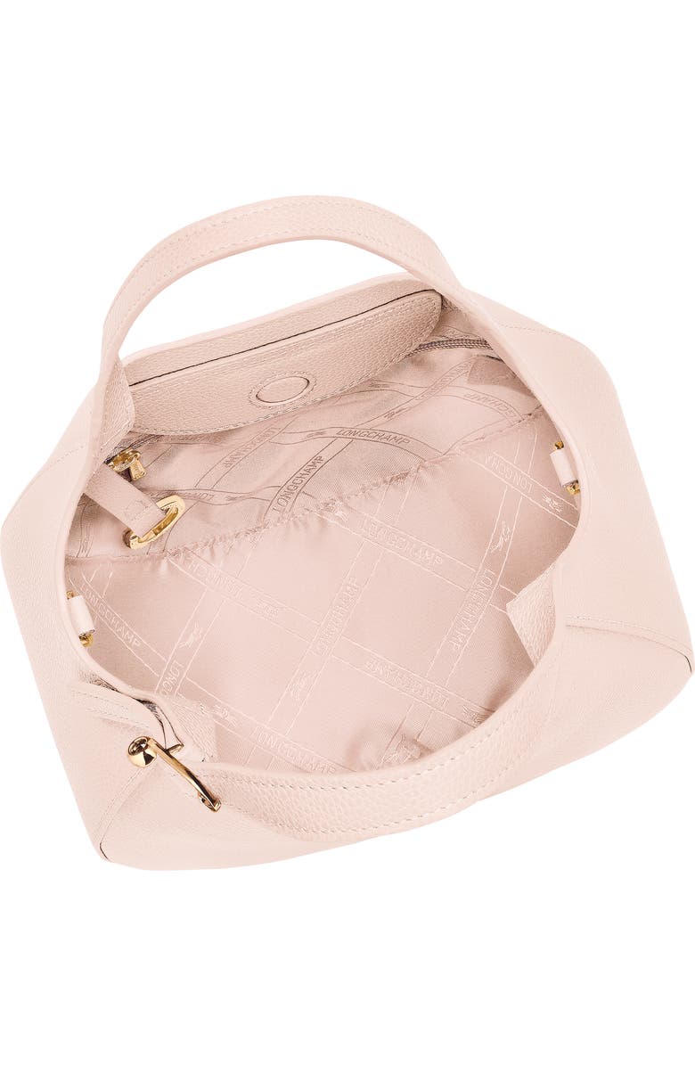 Longchamp Le Foulonné Leather Top Handle Crossbody Bag, Alternate, color, Cream