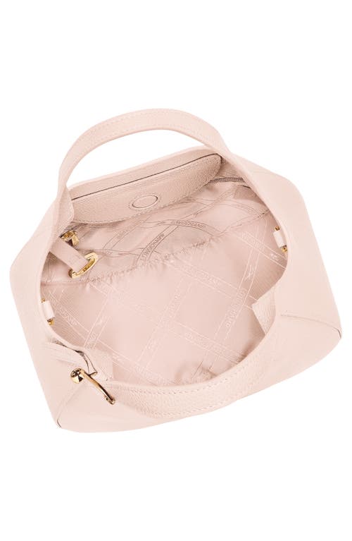 Longchamp Le Foulonné Leather Top Handle Crossbody Bag In Pink