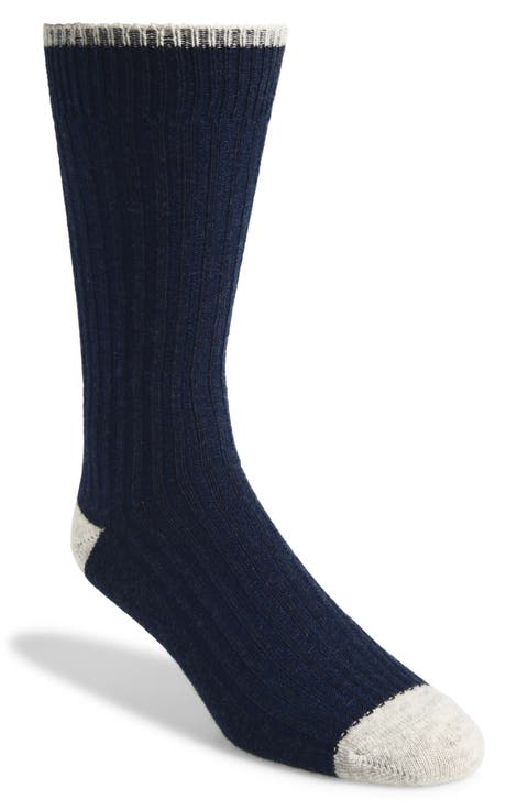 Rib Crew Socks
