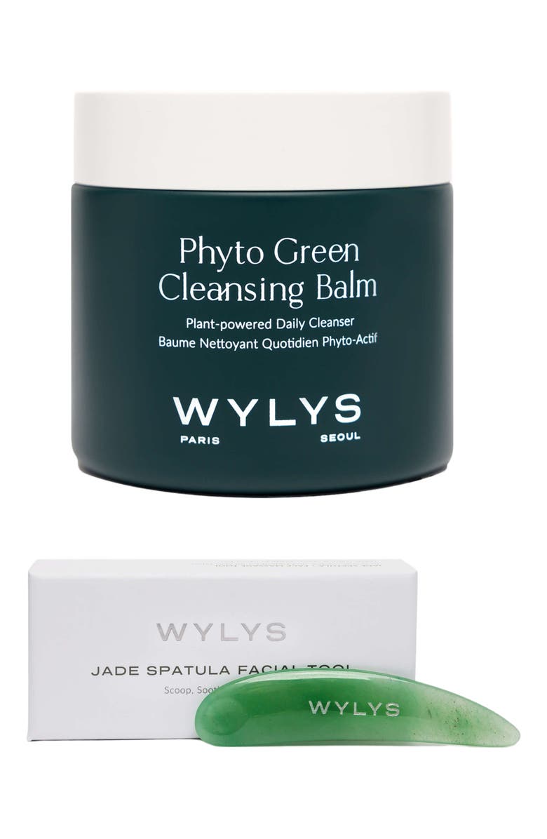 WYLYS Phyto Green Cleansing Balm & Jade Spatula, Main, color, NO COLOR