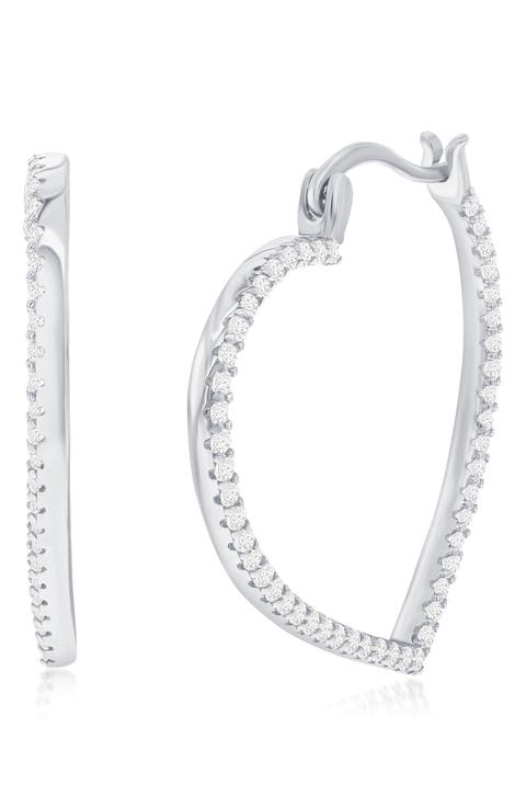 Heart Hoop Earrings