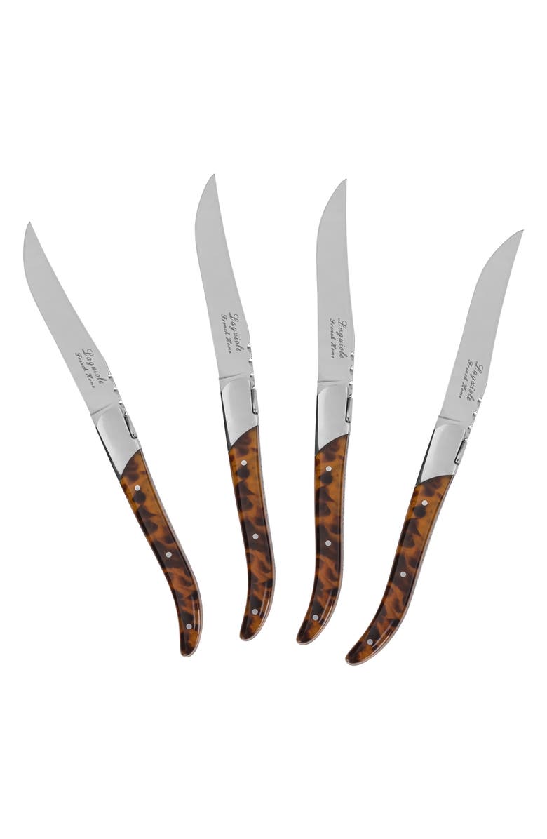 FRENCH HOME 4-Piece Steak Knife Set, Alternate, color, Tortoise Shell