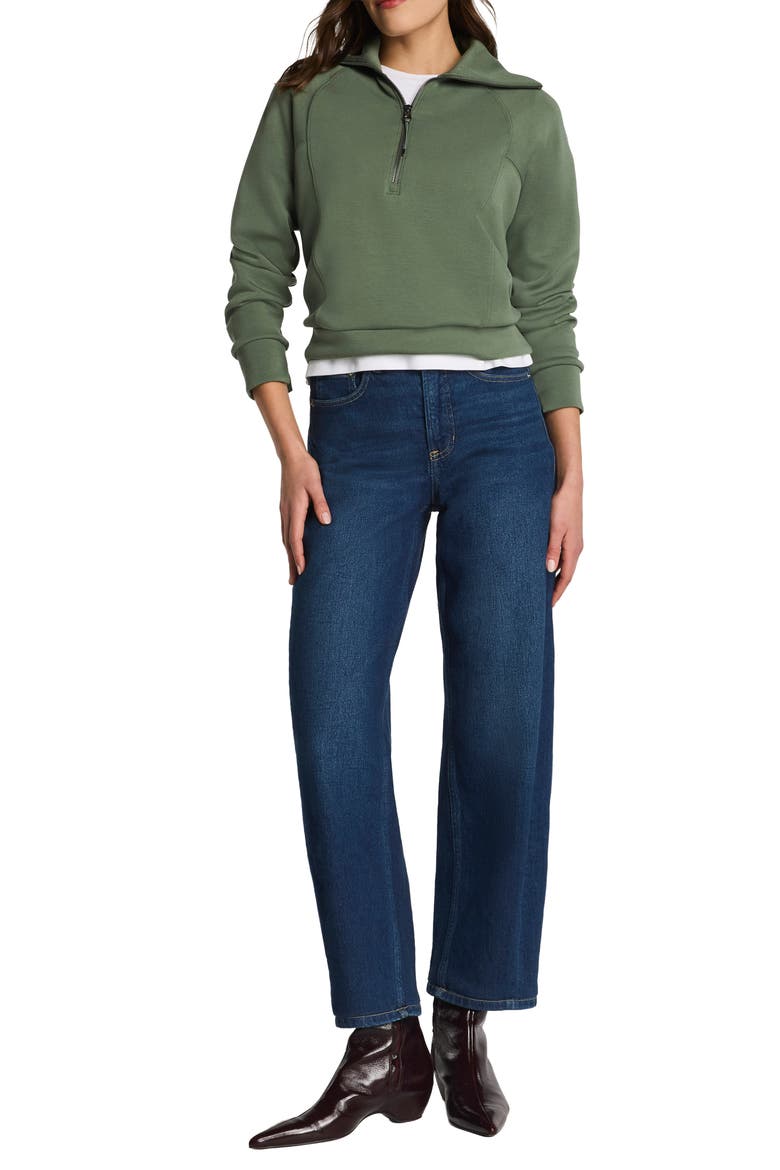 AirEssentials Half Zip Sweatshirt, Alternate, color, EUCALYPTUS