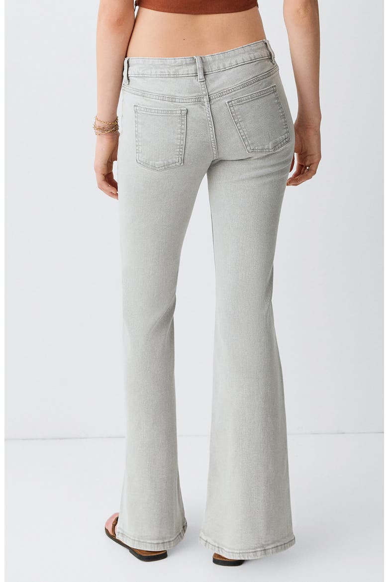 Low Waist Flare Jeans, Alternate, color, DENIM GREY