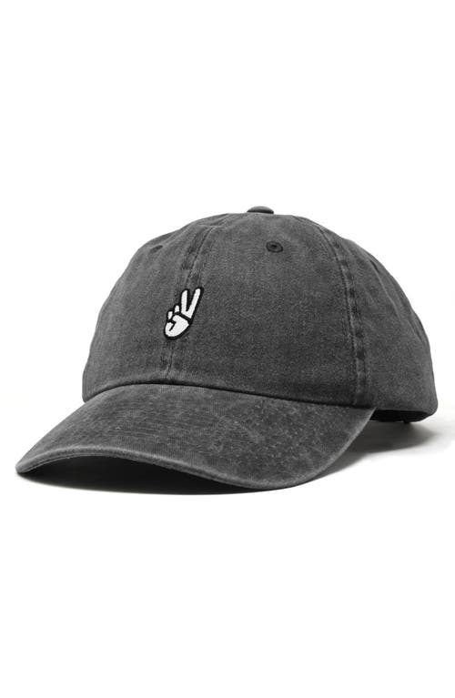 DALIX DALIX PEACE SIGN EMBROIDERED DAD HAT 