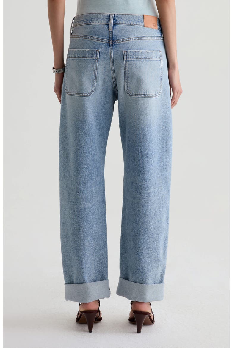 Mercer Cuffed High Waist Barrel Jeans, Alternate, color, HIGHWAY 29