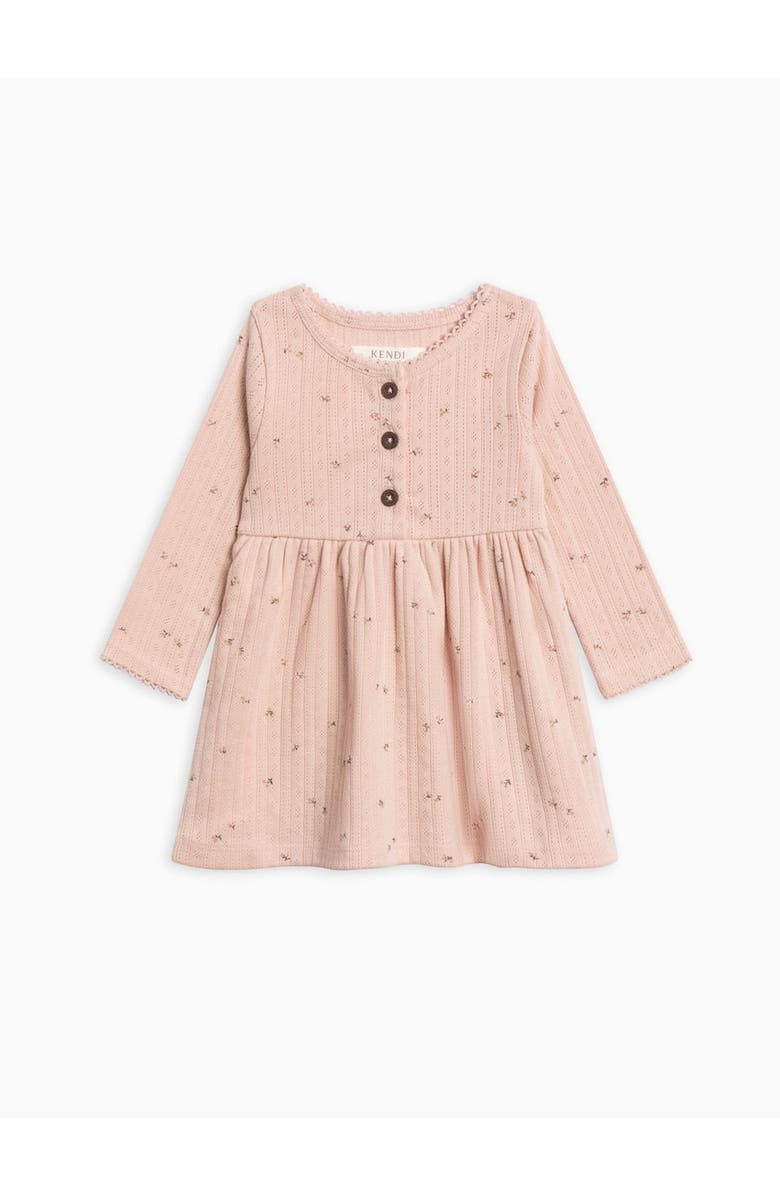 Kendi Bryn Pointelle Henley Dress, Alternate, color, Haran Floral