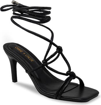 Knotted Ankle Wrap Sandal