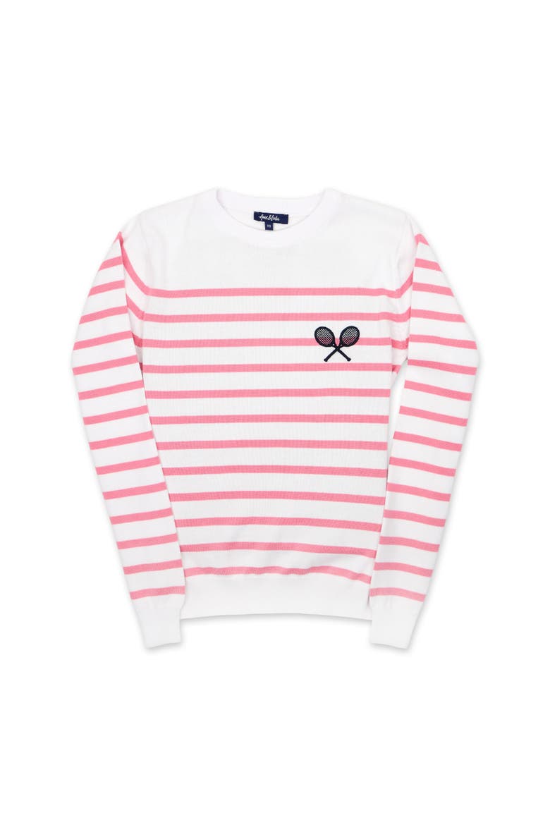 Club Sport Sweater, Main, color, Pink Rally Stripes