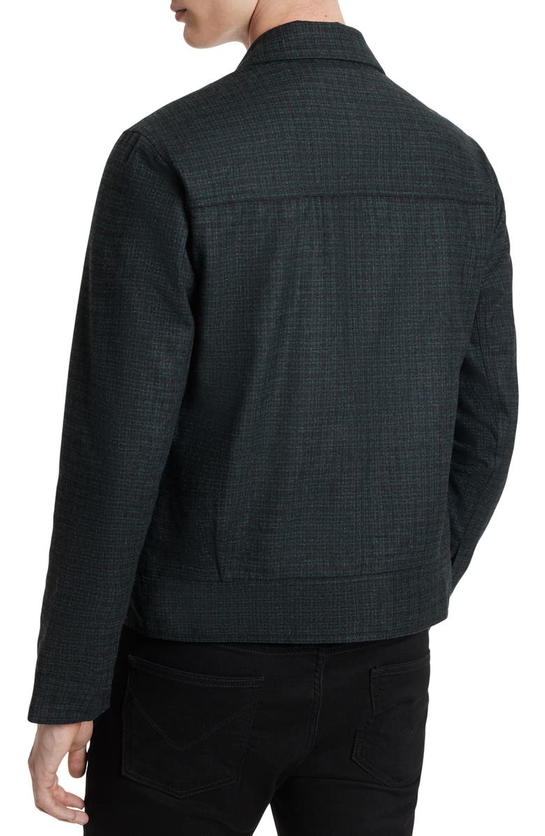 John Varvatos Irving Zip-Up Wool Blend Jacket, Alternate, color, 