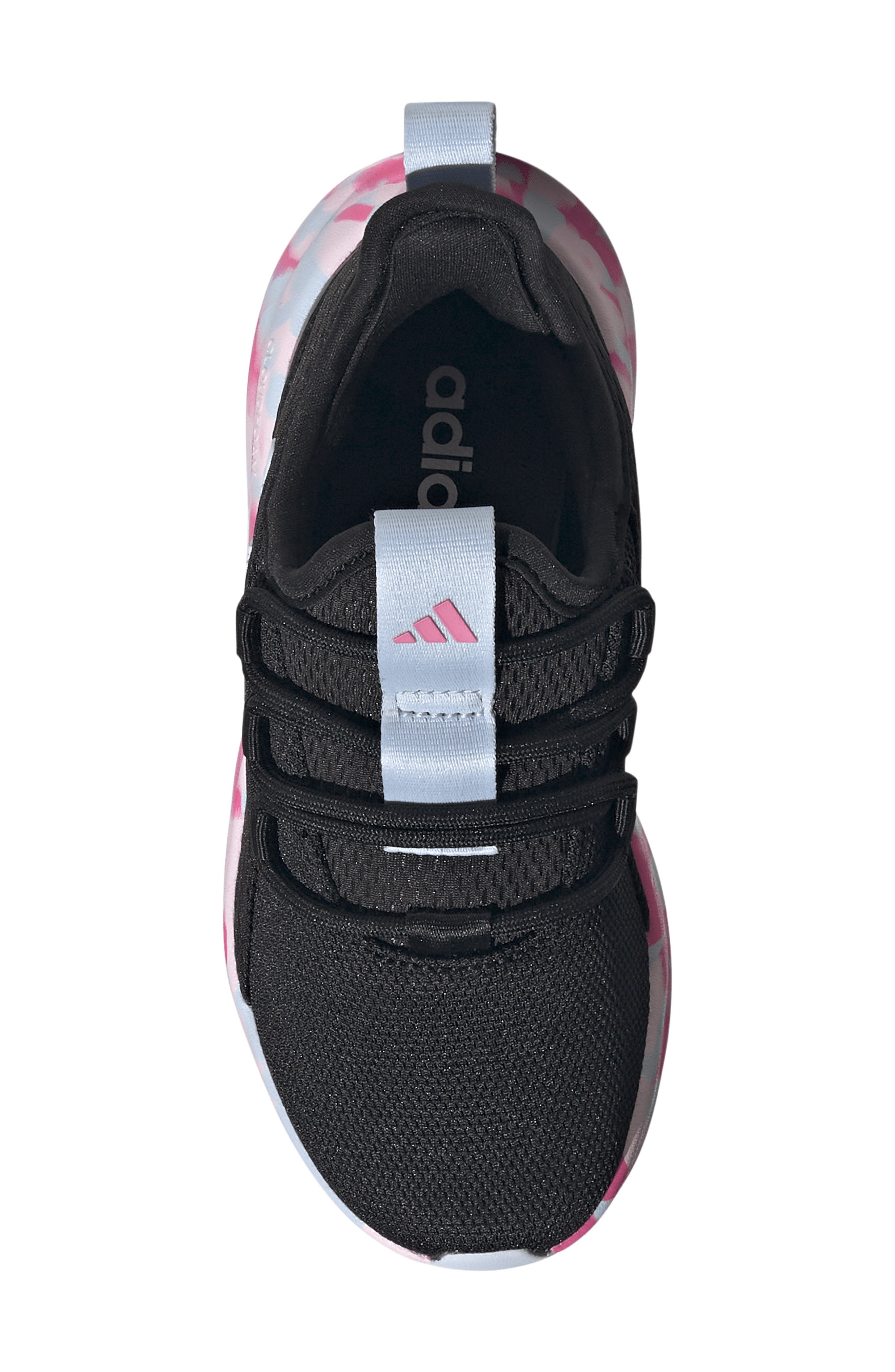 adidas Kids' Lite Racer Adapt 8.0 Sneaker, Alternate, color, Black/ Crystal Sky/ Shock Pink
