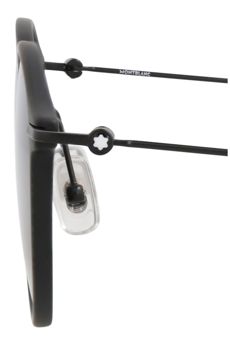 50mm Round Sunglasses, Alternate, color, BLACK BLACK GREY