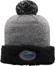 TOP OF THE WORLD Women's Top of the World Black Florida Gators Snug Cuffed Knit Hat with Pom