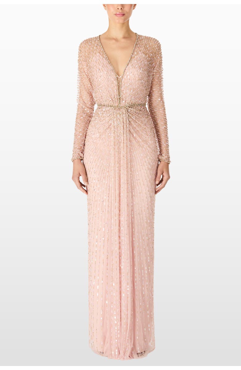 Jenny Packham Nina Dress, Alternate, color, Bunny