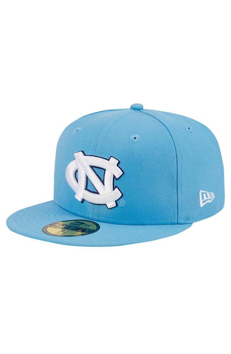 New Era Men's New Era Light Blue North Carolina Tar Heels 59FIFTY Fitted Hat, Main, color, 