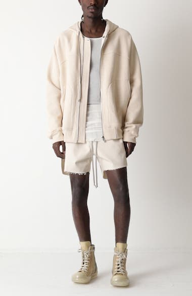 Rick Owens Windbreaker Cotton Zip Hoodie | Nordstrom