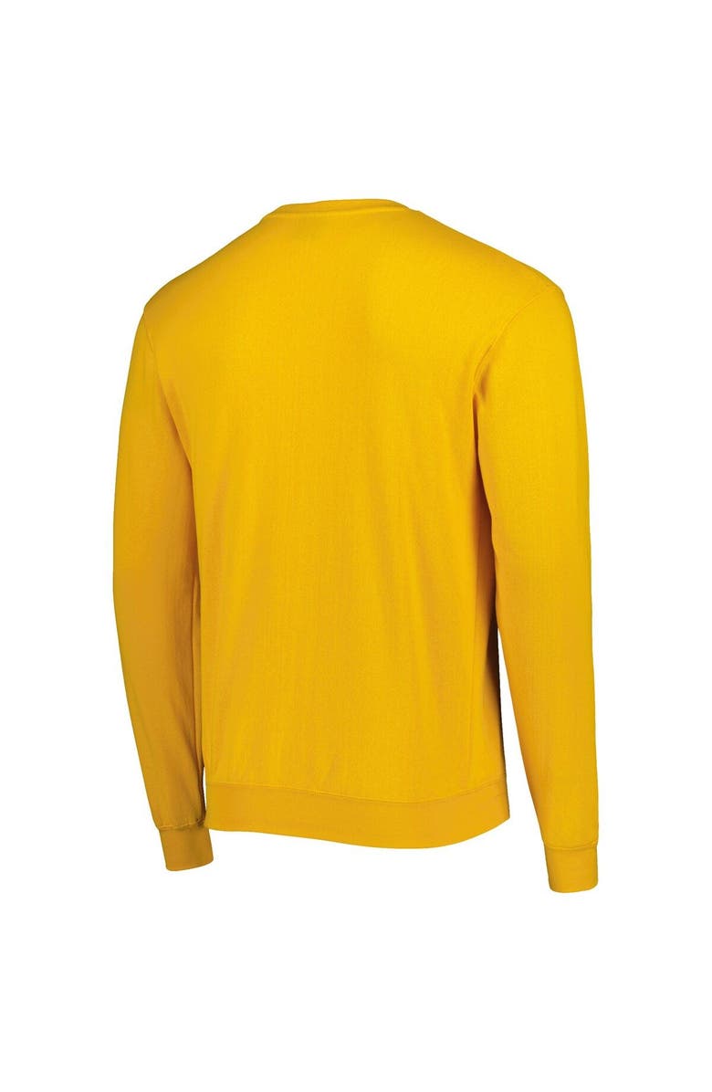 COLOSSEUM Men's Colosseum Gold Rowan Profs Arch Over Logo Pullover Sweatshirt, Alternate, color, Gold