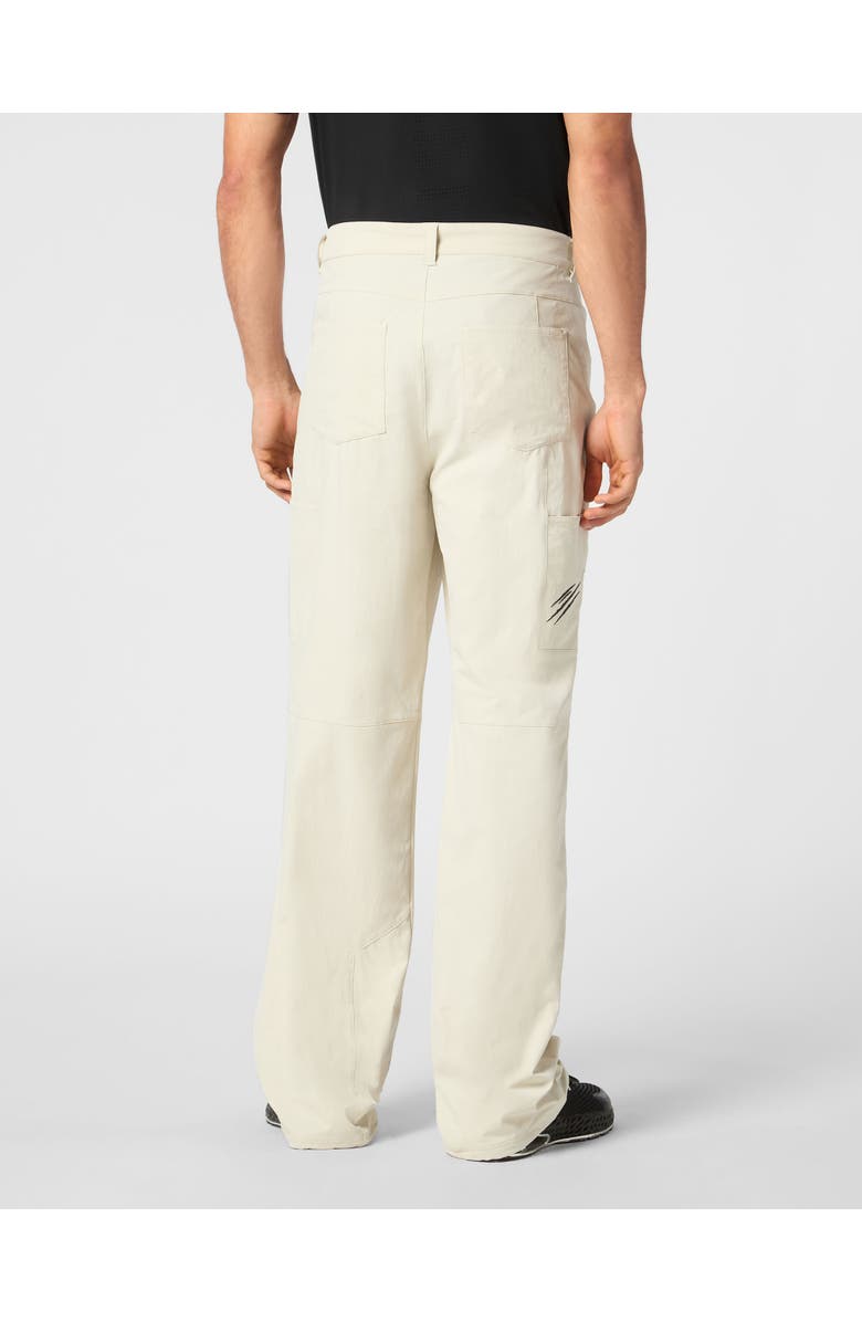 PLEIN SPORT Technical Nylon Loose Fit Cargo Trousers Scratch Men, Alternate, color, Grey
