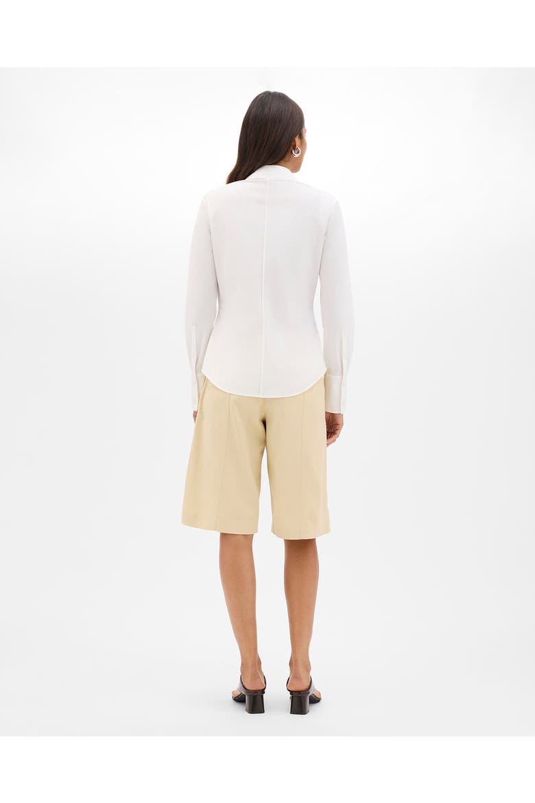 Poplin Bias Shirt, Alternate, color, White
