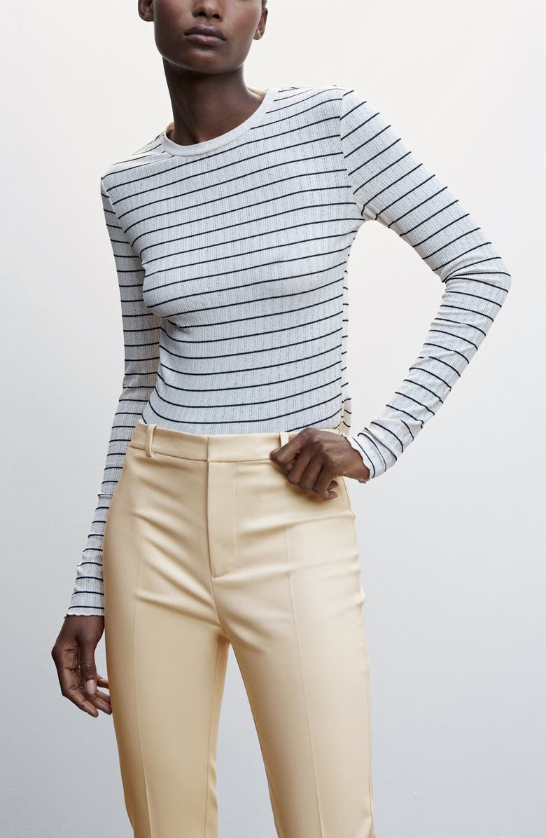 MANGO Slim Fit Trousers, Alternate, color,