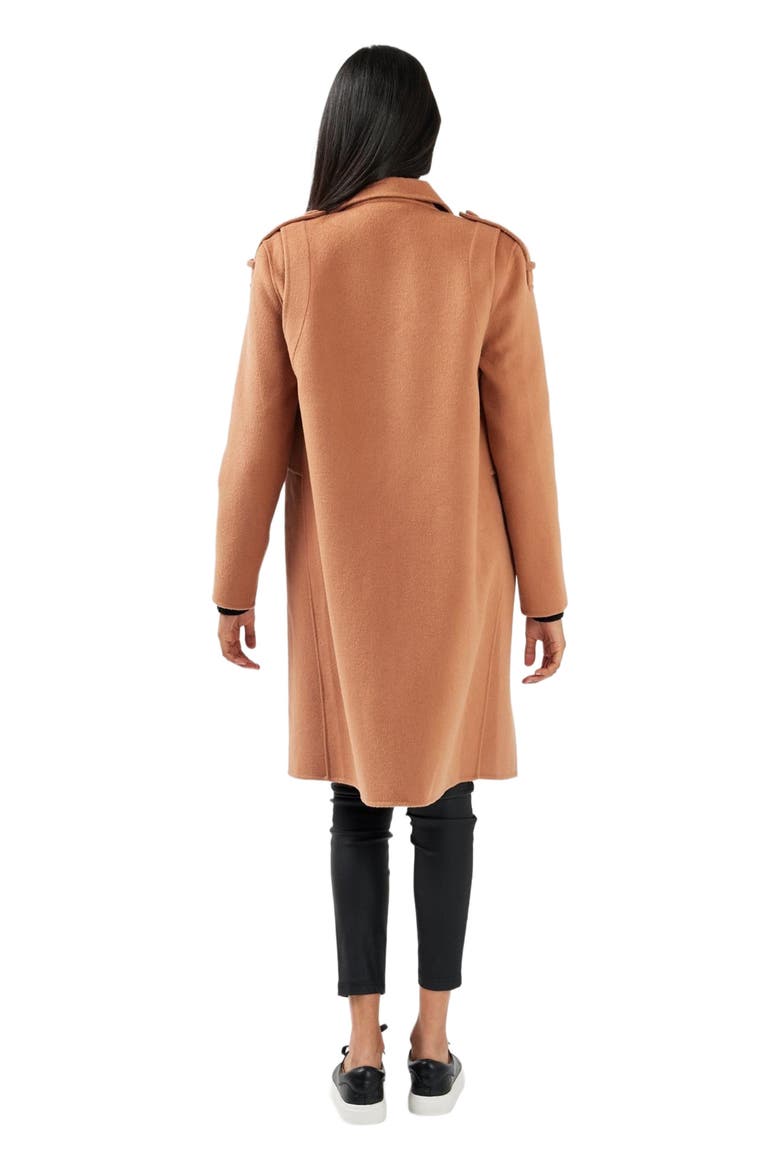 Palm City Wool Blend Coat, Alternate, color, Camel