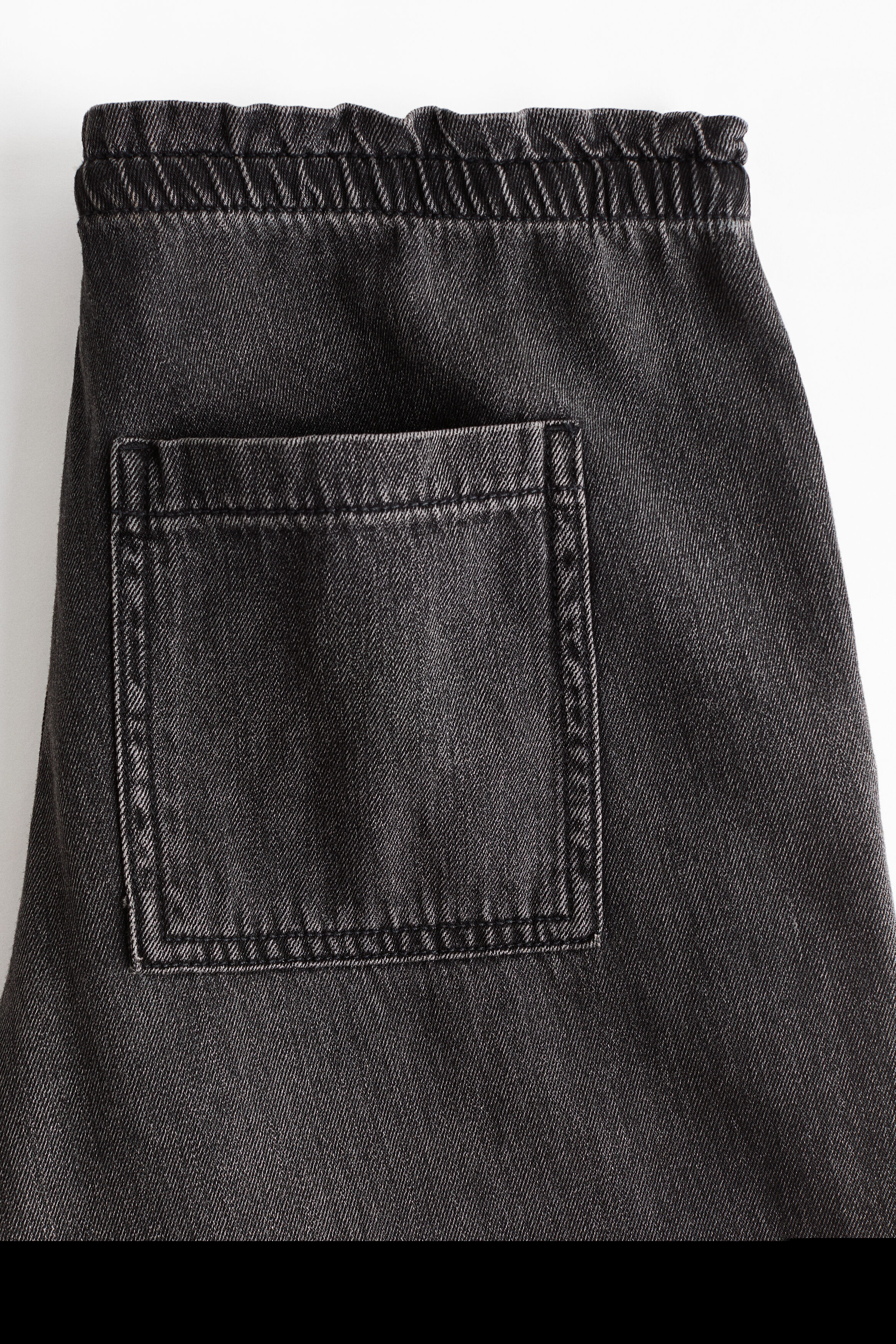 Denim Pull-on Trousers, Alternate, color, Dark denim gray