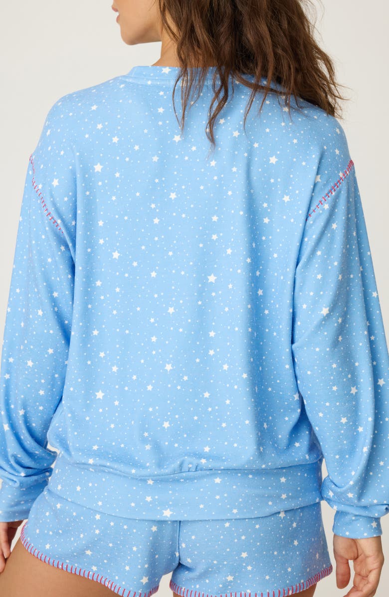 PJ Salvage American Honey Long Sleeve Pajama Top, Alternate, color,