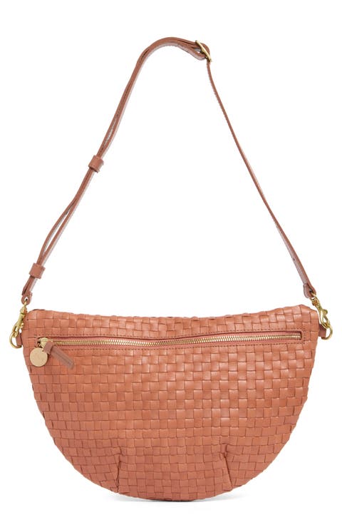 Grande Woven Leather Belt Bag
