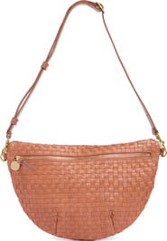Clare V. Grande Woven Leather Belt Bag
