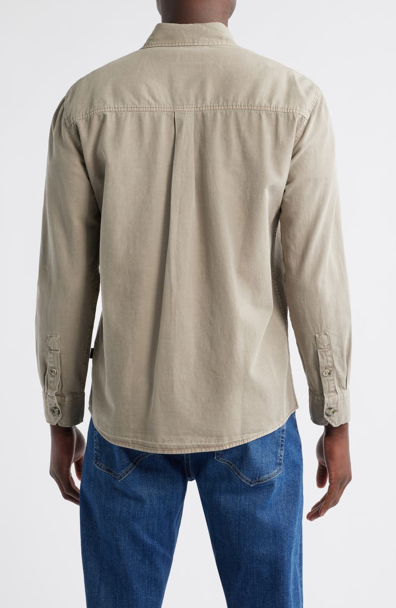 Mavi Jeans Cotton & Linen Button-Up Shirt, Alternate, color, Roasted Cashew