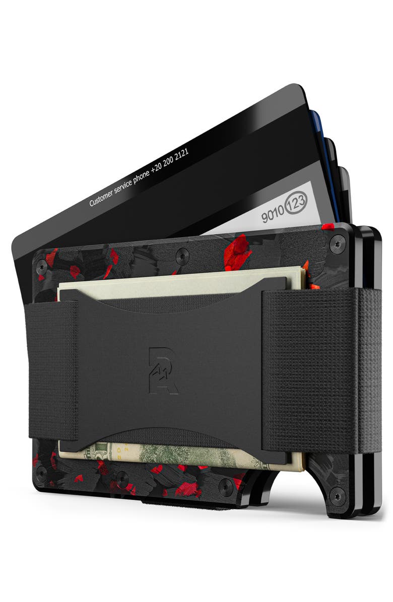 the Ridge Cardholder Wallet with Metal Money Clip & Cash Strap, Alternate, color, 