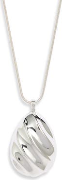 Nordstrom Fluted Adjustable Pendant Necklace