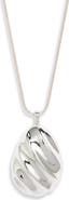 Nordstrom Fluted Adjustable Pendant Necklace