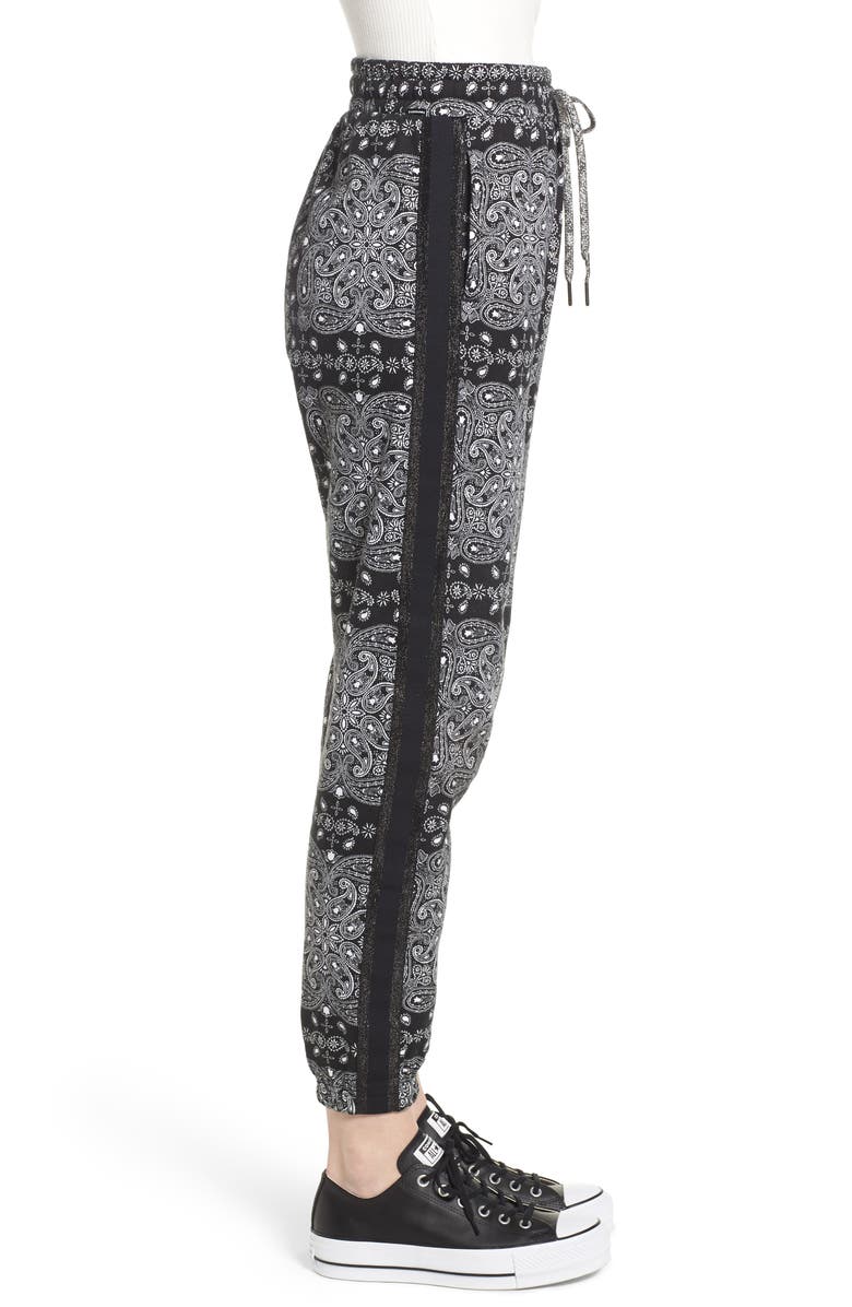 Converse x Miley Cyrus Bandana Print Joggers, Alternate, color, 