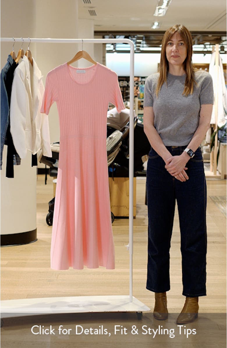 The Carla Pointelle Sweater Dress, sales video thumbnail