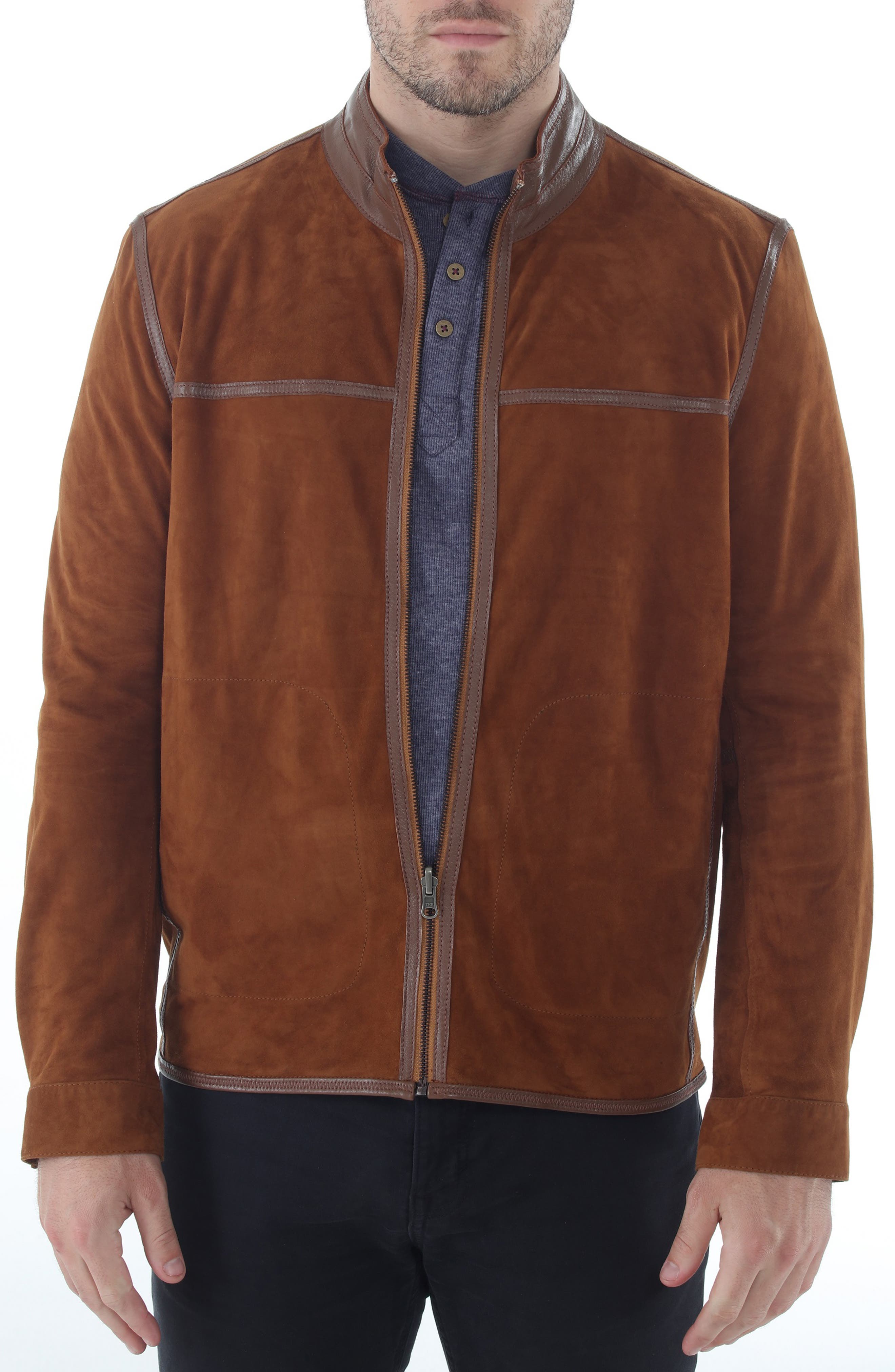 Reversible Lambskin Leather Jacket