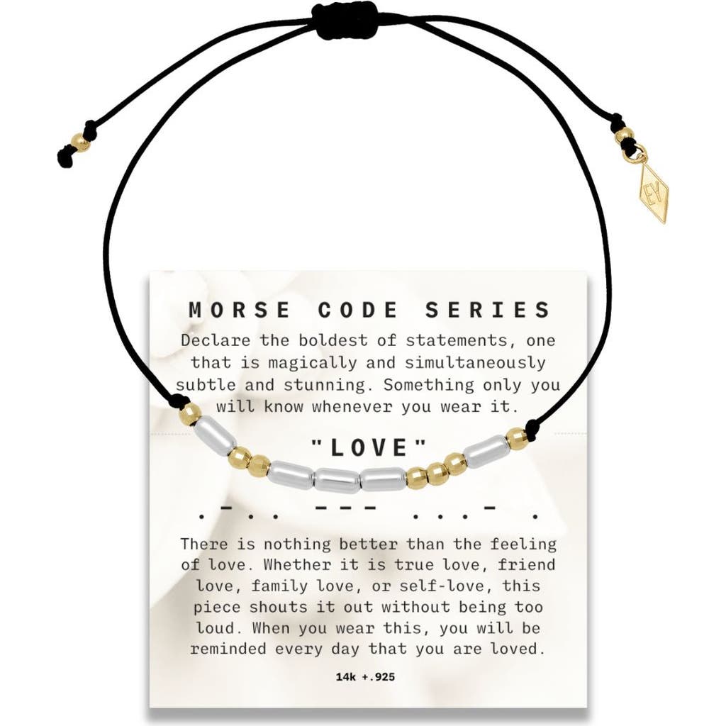 Elliot Young Morse Code Bracelet On Adjustable Cord In Red