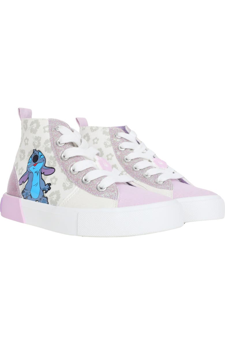 Ground Up Kids' Disney Stitch High Top Sneaker, Main, color, White