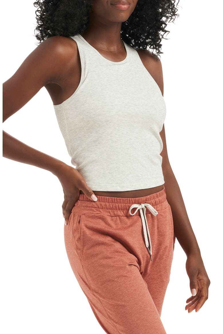 Pose Plyo Tank, Main, color, WHITE HEATHER GREY