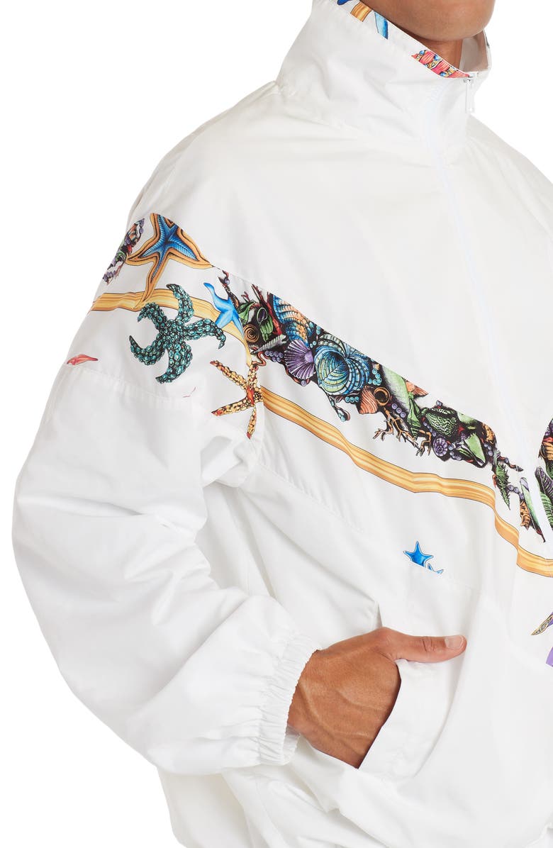 Versace Trésor de la Mer Print Track Jacket, Alternate, color, 