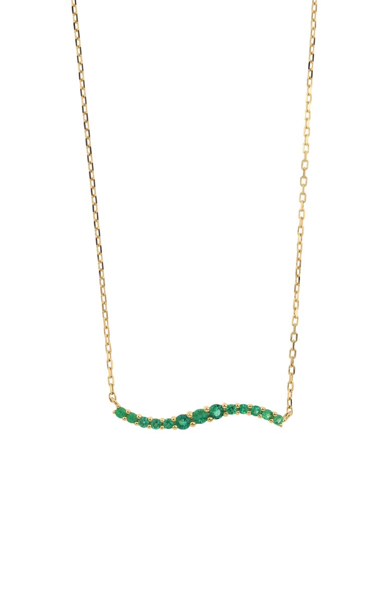 Bony Levy Diamond & Emerald Pendant Necklace, Main, color,