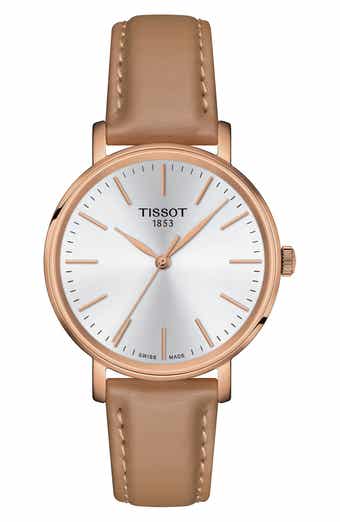 Tissot Everytime Leather Strap Watch, 34mm
