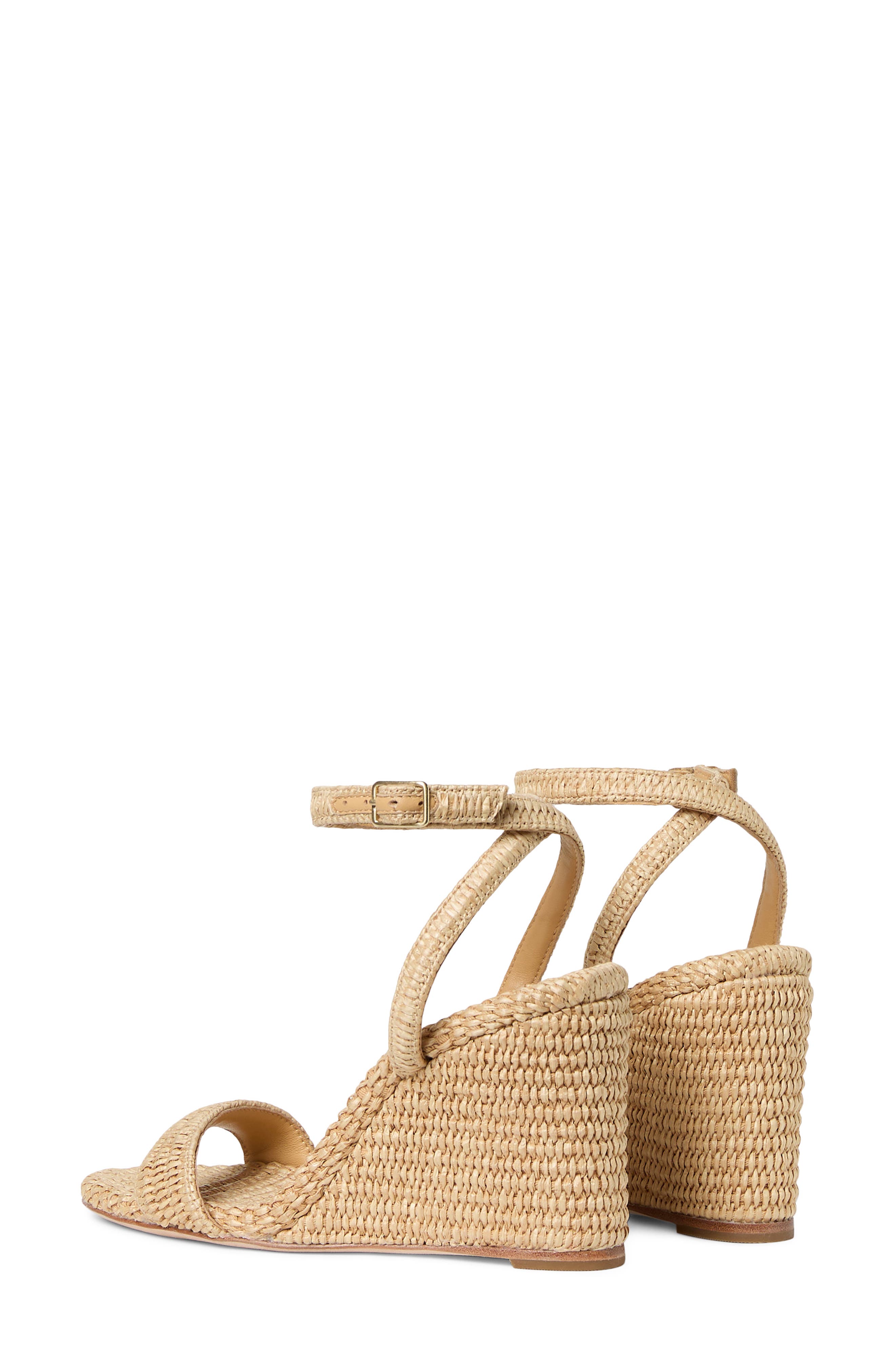 Loeffler Randall Gavi Ankle Strap Wedge Sandal, Alternate, color, Natural