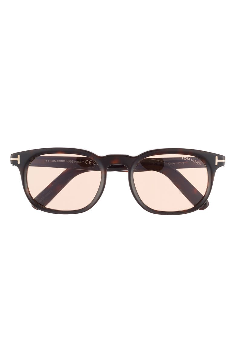 TOM FORD 52mm Square Sunglasses, Main, color, 