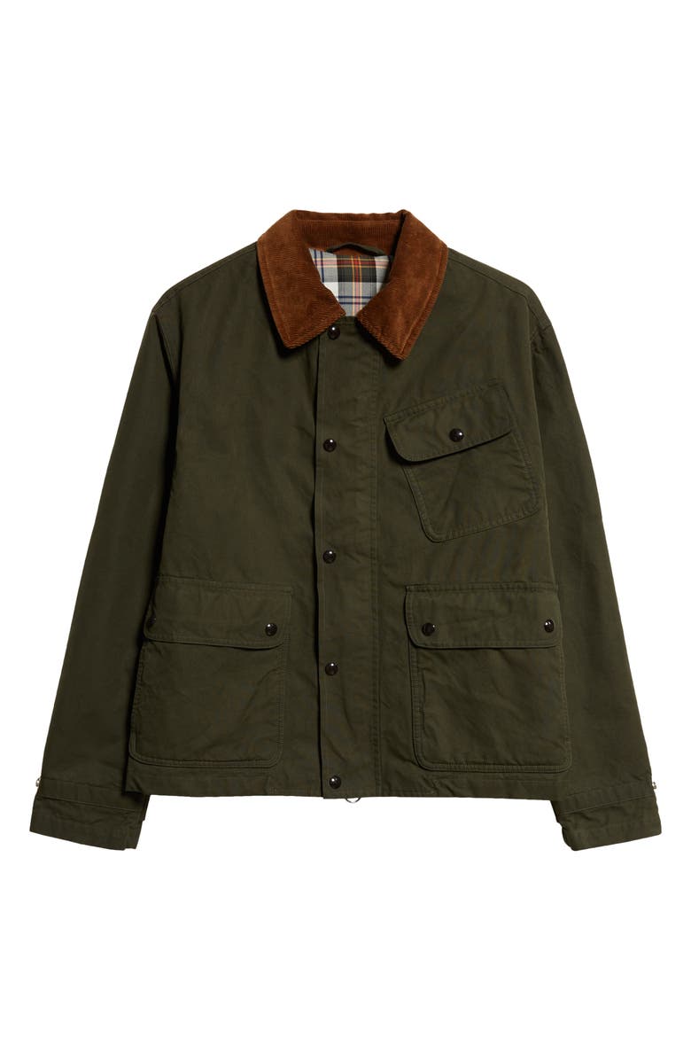 Drake's Wader Water Repellent Waxed Cotton Jacket, Alternate, color,