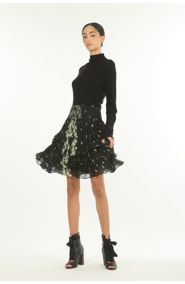 SECRET MISSION Aeria Skirt, Alternate, color, Black Floral Alley