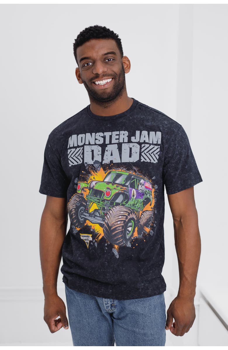 Monster Jam Grave Digger Role T-Shirt, Alternate, color, Black, Mens