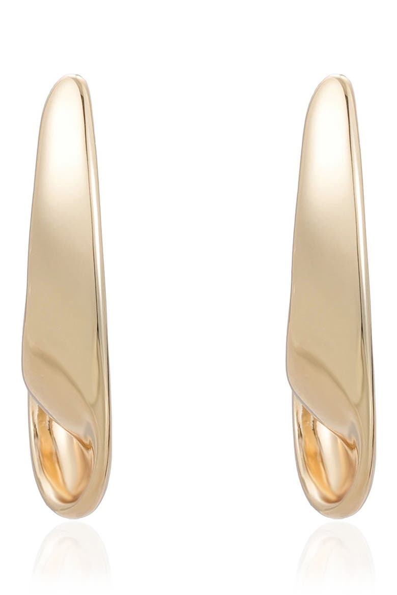 Whirl Hoop Earrings, Alternate, color, GOLD
